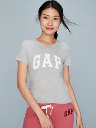 GAP 盖璞 355309 Logo徽标纯棉纯色舒适圆领短袖T恤