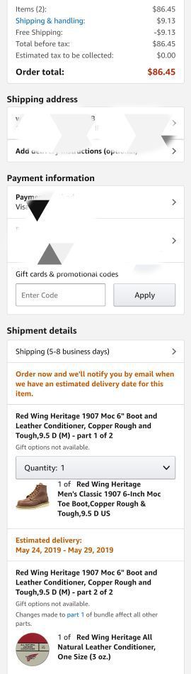 RED WING 红翼 Heritage Classic 1907 男士工装靴