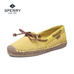 SPERRY/斯佩里女鞋 时尚帆布单鞋复古编织系带圆头平底休闲乐福鞋