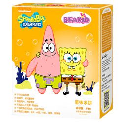 Beakid 海绵宝宝米饼 原味 54g *10件