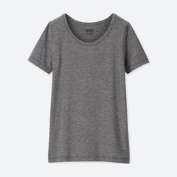 UNIQLO 优衣库 女童 HEATTECH U领T恤