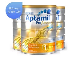 【3罐装】澳洲Aptamil爱他美 白金版婴幼儿配方奶粉 1段（0-6个月）900g【效期至2019年12月27日】【澳洲直邮】