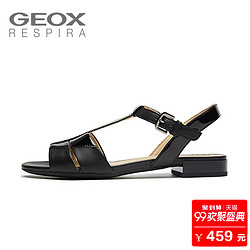 GEOX 健乐士 D724HD 夏款女鞋时尚透气凉鞋平底舒适透气凉鞋