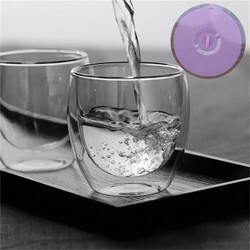AlfunBel艾芳贝儿高硼硅耐热双层玻璃杯水杯  牛奶咖啡杯