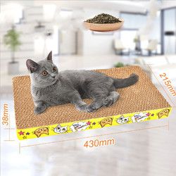 pvy 瓦楞纸猫抓板 215*215mm 送猫薄荷