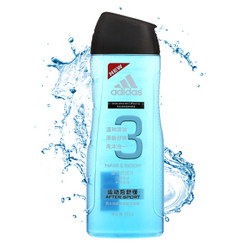 adidas 阿迪达斯 男士功能型香波沐浴露 运动后舒缓 400ml