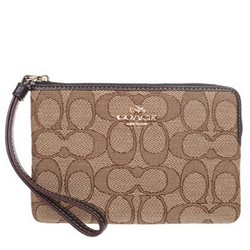 COACH 蔻驰 奢侈品 女士卡其褐色帆布手拿包 F58033 IMC7C *3件