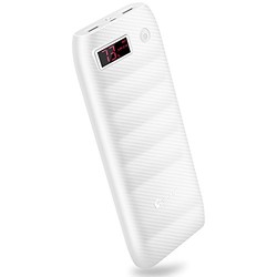 Viken 维肯 移动电源 充电宝 V85 20000mAh 超大容量 双USB输出 液晶电量显示 智能开关机 LED强光照明 白色