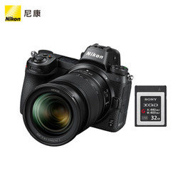 Nikon 尼康 Z6 全画幅微单相机套机（Z 24-70mm镜头） FTZ卡口转接环+XQD 32GB存储卡