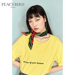 PEACEBIRD 太平鸟 AWDA82407 女士短袖T恤