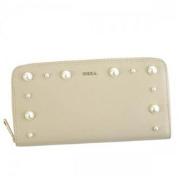 FURLA 芙拉 PZ84 GEMMA XL ZIP AROUND 女士珍珠长款钱包