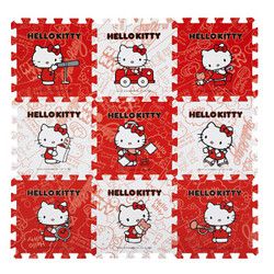 Meitoku 明德 Kitty猫 PE泡沫爬行垫宝宝爬爬垫 30*30*1.0 红+白 9片 *5件