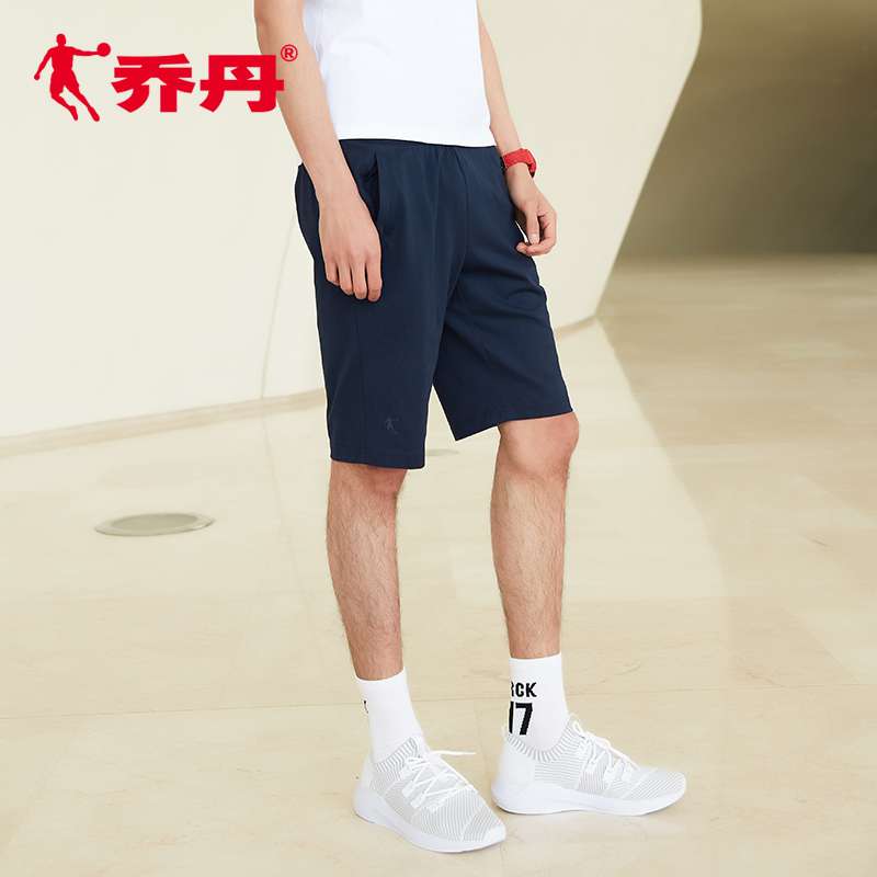 乔丹男裤2018夏运动短裤男子吸湿排汗运动五分裤针织裤休闲运动裤