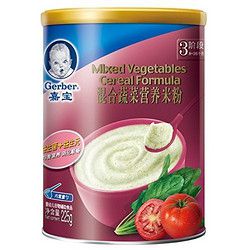 Gerber 嘉宝 混合蔬菜营养米粉 225g 适合8-36个月