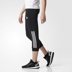 adidas PT 34 3S 女子运动型格针织中裤 BK5172