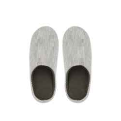 日式和风条纹男女家居拖鞋