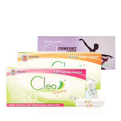 Cleo 卫生棉条 3盒48支 *2件