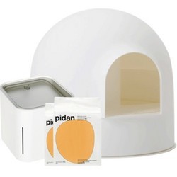 pidan 雪屋猫砂盆+膨润土猫砂*2+饮水机