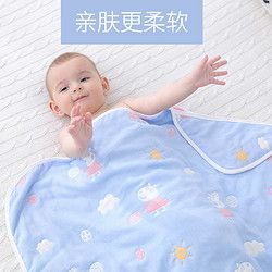 新生儿宝宝纱布用品纯棉婴儿抱被夏季薄款春秋冬被子加厚初生包被