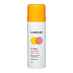 LANEIGE 兰芝 高效透薄防晒泡沫 SPF50+ 60g *2瓶