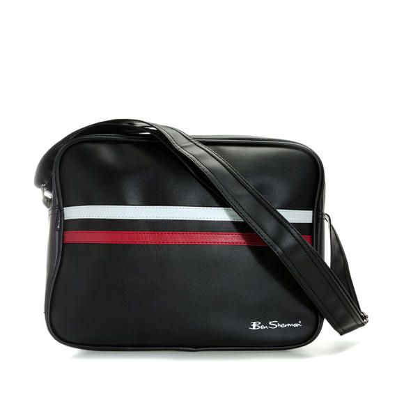 Ben Sherman Stripe PU Messenger 男士挎包
