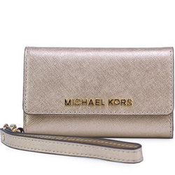 MICHAEL KORS 迈克.科尔斯 32F4GELL2M 女士十字纹牛皮手机钱包