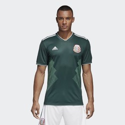 adidas 阿迪达斯 世界杯 足球男子墨西哥国家队 球迷版 主场短袖比赛服