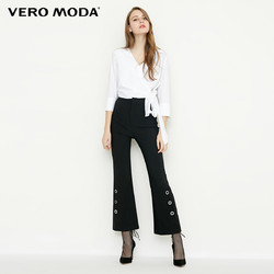 Vero Moda 圆环装饰九分喇叭休闲裤 318150521