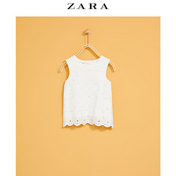 ZARA 新款 童装女童 瑞士刺绣罩衫 08574606250