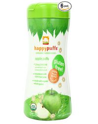 八哥价：HAPPYBABY 禧贝 Organic Puffs 有机苹果泡芙 60g*6瓶