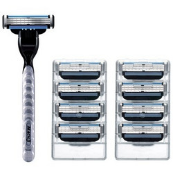 Gillette 吉列 锋速3 手动剃须刀 1刀架1刀头+8刀头