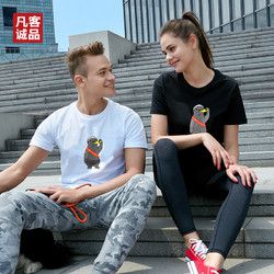 Vancl/凡客诚品个性文化男短袖t恤打底衫女圆领潮流创意纯棉体桖