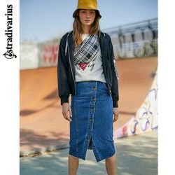 Stradivarius 04685777703 牛仔长裙包臀裙半身裙女新品