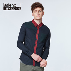 Baleno 班尼路 撞色拼接衬衫 *2件