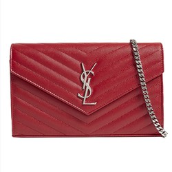 YVES SAINT LAURENT 圣罗兰 377828-BOW02-6805 女士斜纹斜挎链条包