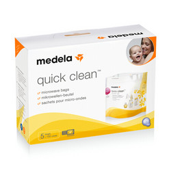 medela 美德乐 微波炉消毒袋每片可使用20次（5片装） *2件