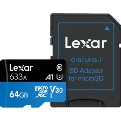 Lexar 雷克沙 633X TF存储卡 64GB
