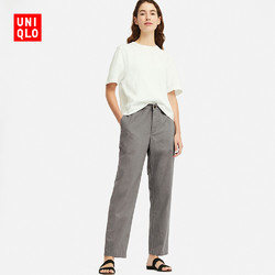 女装 麻棉窄口裤 414522 优衣库UNIQLO