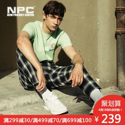 NPC潮牌Grapher复古黑白格子裤男阔腿裤直筒裤子宽松休闲情侣长裤