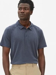 Gap Fit系列 457010 透气凸纹布短袖运动Polo衫