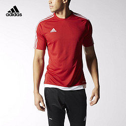 adidas 阿迪达斯 足球 男子 短袖上衣 校园红 S16149