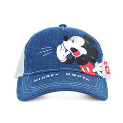 DISNEY迪士尼太阳帽 米奇棒球帽 男童休闲鸭舌帽 DN1M043-52cm蓝色 *6件