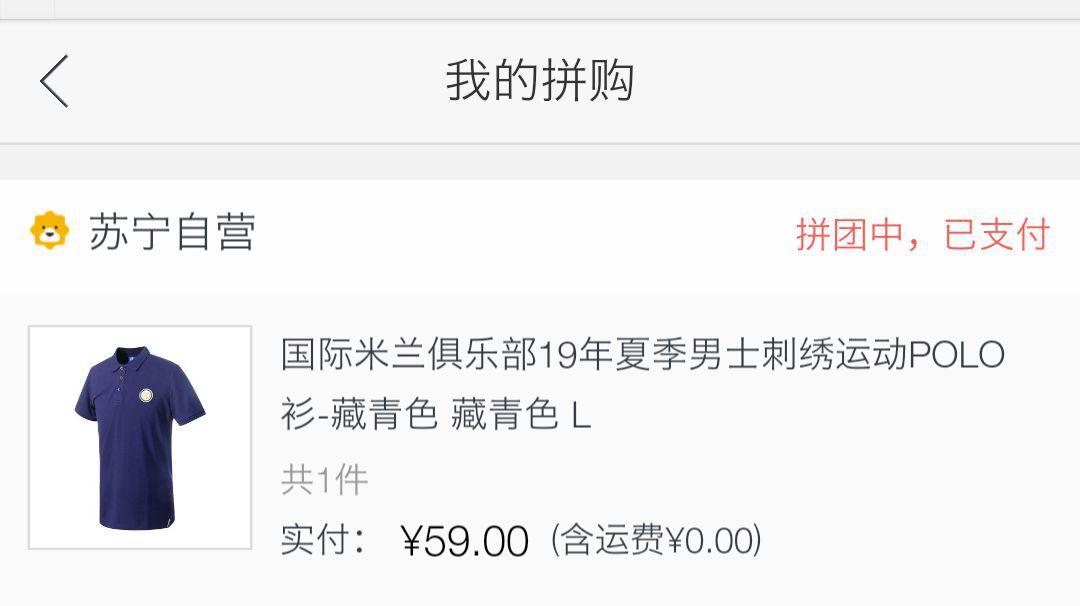 inter 国际米兰 男士运动POLO衫