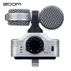 日本ZOOM  IQ7 银色 便携麦克风手机外接录音 专业拍摄收音