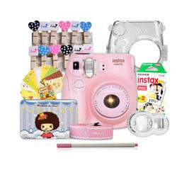 FUJIFILM 富士 INSTAX 一次成像相机 MINI7c相机 可爱粉实用套装（含20张相纸）