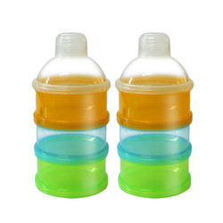 BABISIL 贝儿欣 婴儿便携式 三层奶粉盒