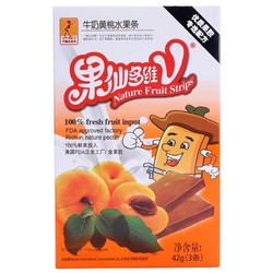 果仙多维V 牛奶黄桃果条 42g