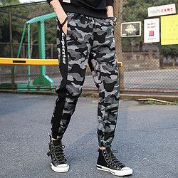 KARANCHI 卡郎琪 BKL-K9063 男款束脚工装裤