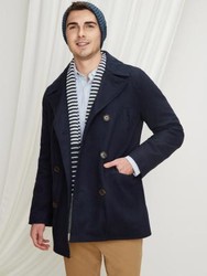 GAP 盖璞 基本款含羊毛中长款双排扣大衣