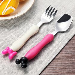 不锈钢叉勺送米奇碗